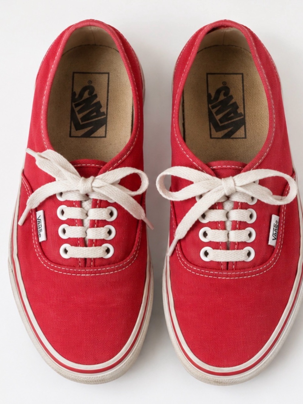 Vans Authentic Red Canvas Sneakers Women’s Size 8